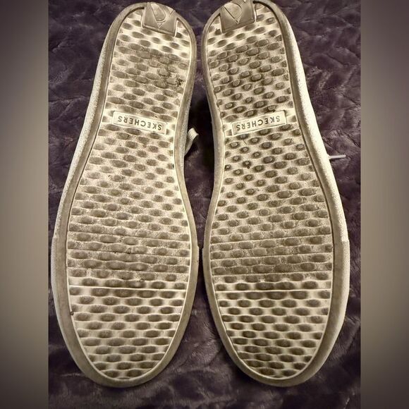 Skechers Rose Gold Glitter and Silver Sneakers - Picture 4 of 5